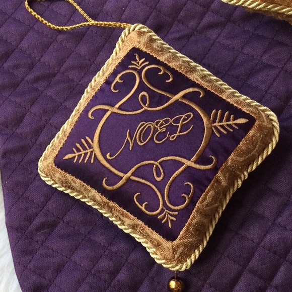 Ballard Designs Purple and Gold Holiday Decor - Picture 3 of 11